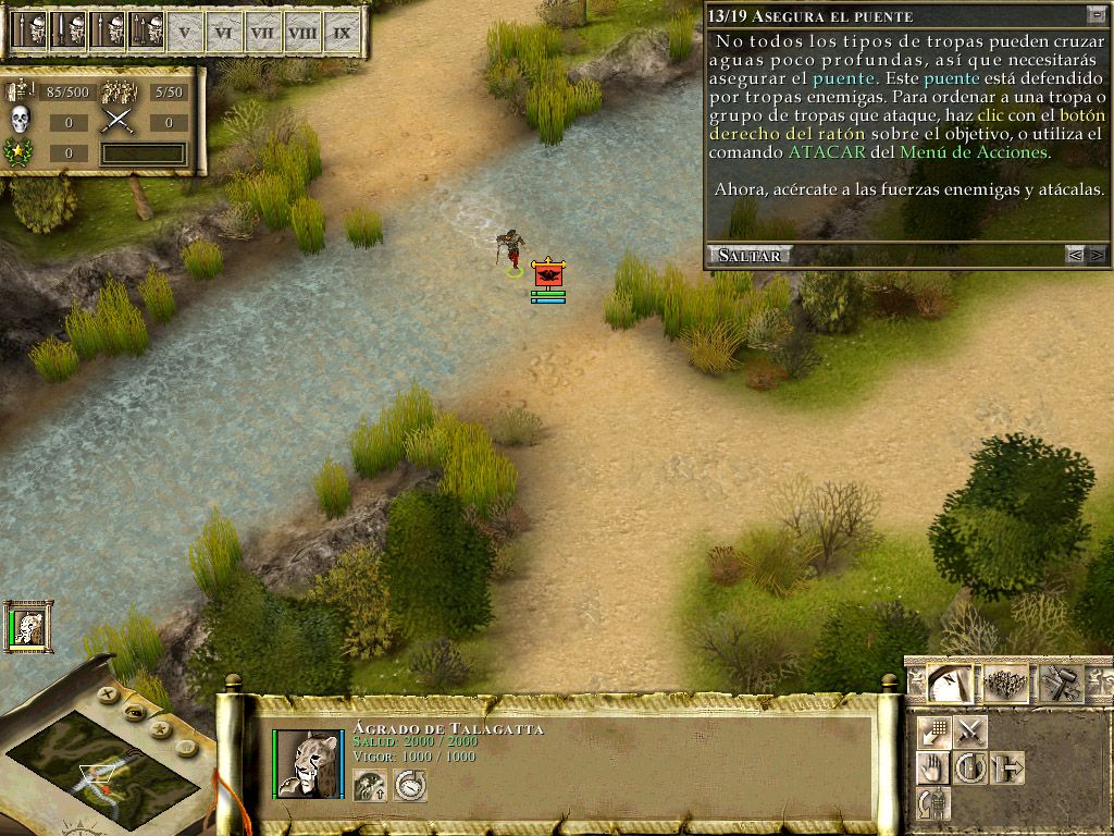 Praetorians (Windows) screenshot: Looking for enemies