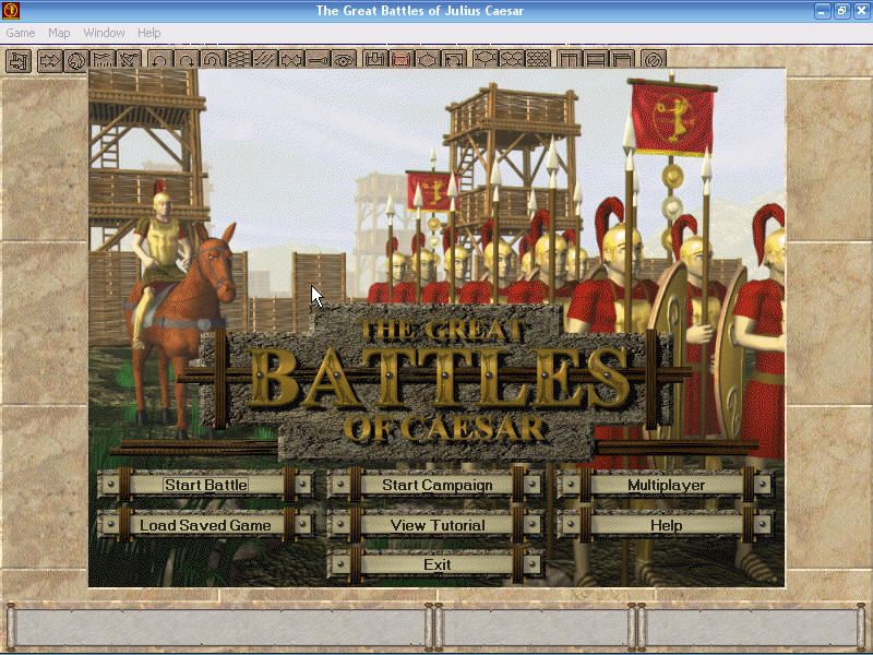 The Great Battles of Caesar (Windows) screenshot: Title screen