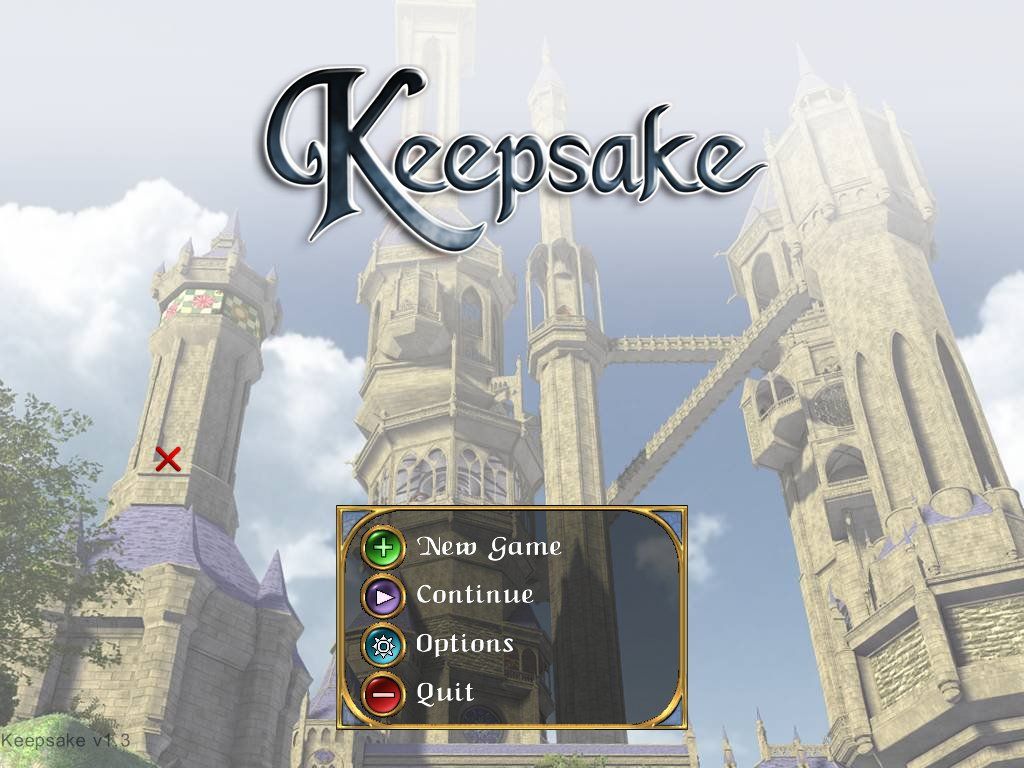 Keepsake (Windows) screenshot: Game Main Menu