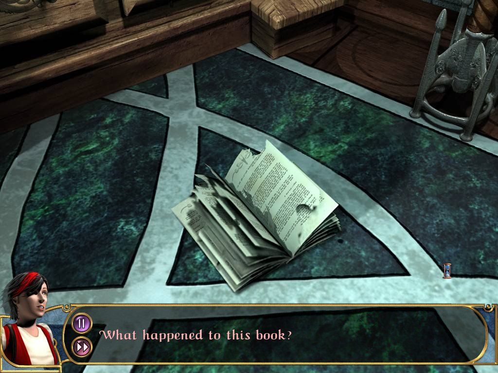 Keepsake (Windows) screenshot: The Torn Book of a student