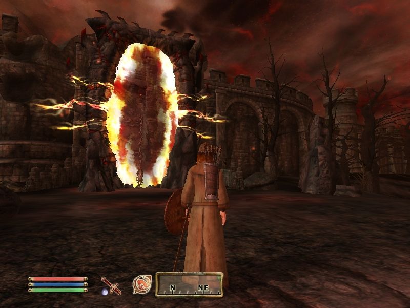 The Elder Scrolls IV: Oblivion (Windows) screenshot: One of the Oblivion gates