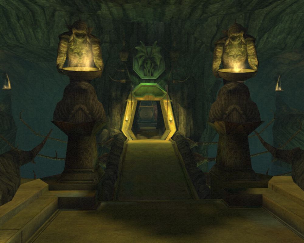 Call of Cthulhu: Dark Corners of the Earth (Windows) screenshot: The blasphemous temple of the Hydra.