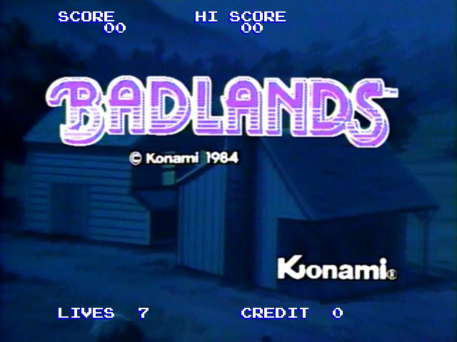 Badlands (Arcade) screenshot: Title Screen