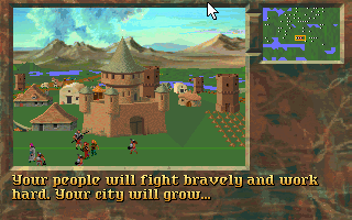 Stronghold (DOS) screenshot: Introduction 5