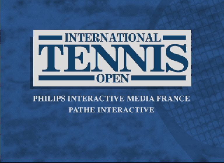 International Tennis Open (CD-i) screenshot: Title screen