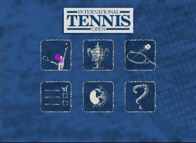 International Tennis Open (CD-i) screenshot: Main menu