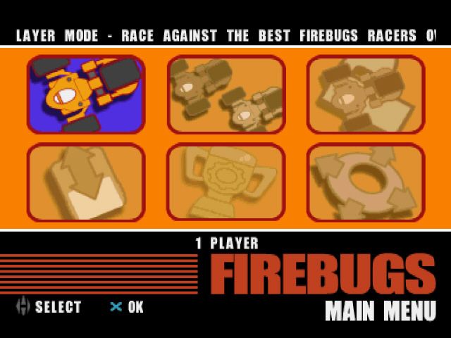 Firebugs (PlayStation) screenshot: Main game screen