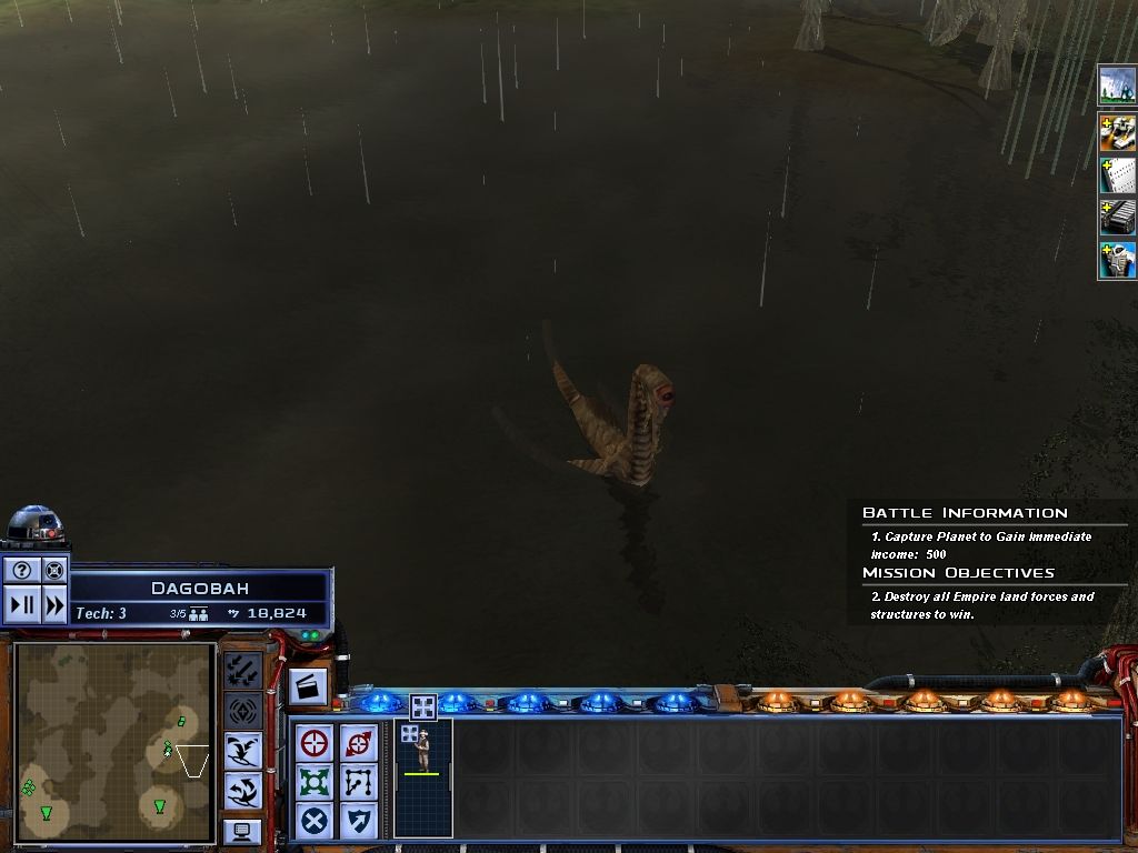 Star Wars: Empire at War (Windows) screenshot: Whatever it is, it doesn't like the way droids taste.