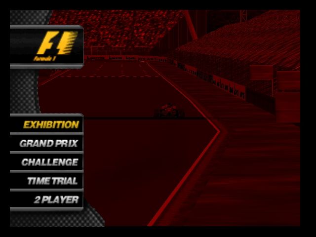 F-1 World Grand Prix (Nintendo 64) screenshot: Main Menu