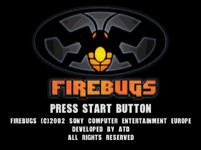 Firebugs (PlayStation) screenshot: Title screen