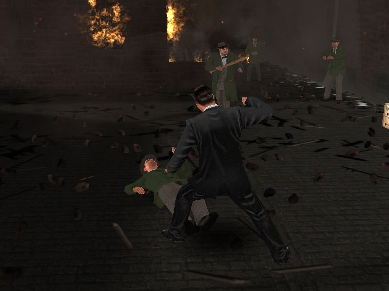 The Godfather: The Game (Windows) screenshot: Settling things with your fists.