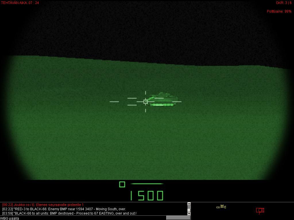 Steel Beasts Pro (Personal Edition) (Windows) screenshot: Thermal vision