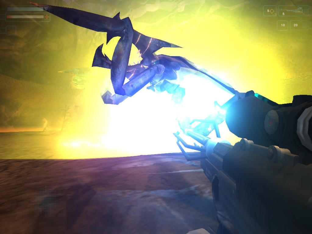 Starship Troopers (Windows) screenshot: Fighting the X-Bug.