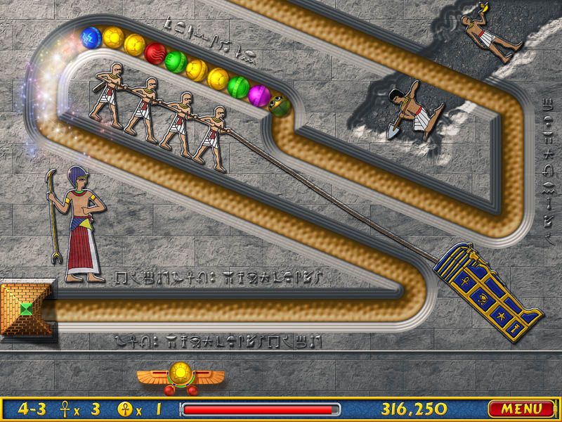 Luxor: Amun Rising (Windows) screenshot: Guys digging