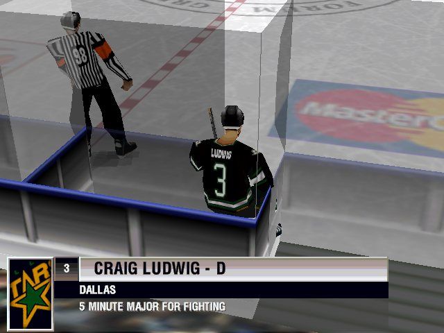 NHL 98 (Windows) screenshot: And he's shown off.