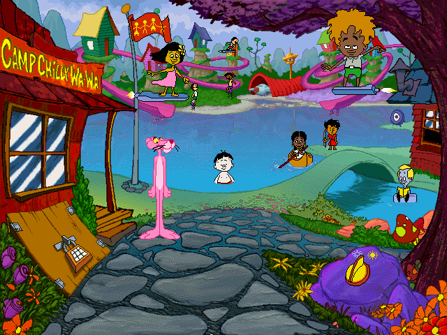 The Pink Panther: Passport to Peril (Windows 16-bit) screenshot: Meet the special children attending the camp.