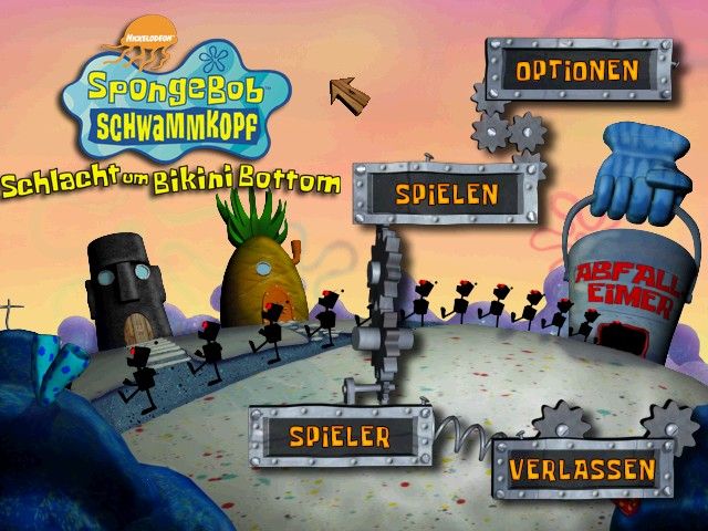 SpongeBob SquarePants: Battle for Bikini Bottom (Windows) screenshot: main screen