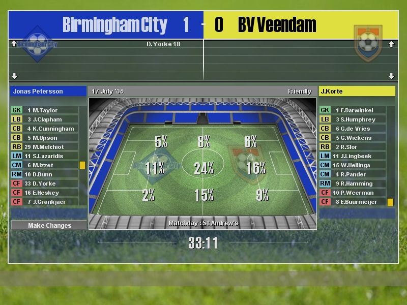 LMA Professional Manager 2005 (Windows) screenshot: Quick 2D match