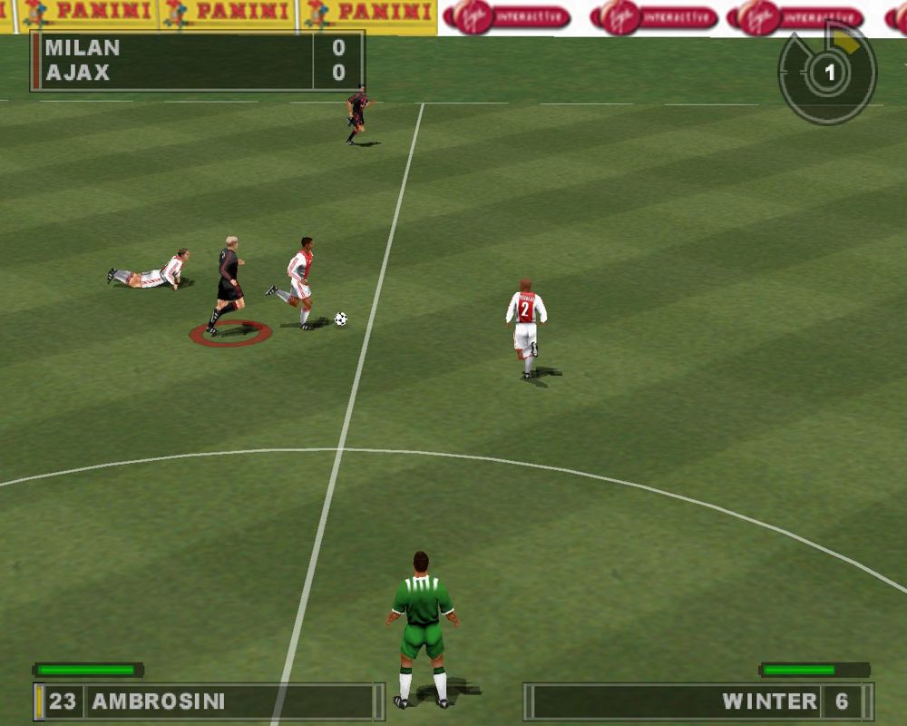 European Super League (Windows) screenshot: Take the ball!