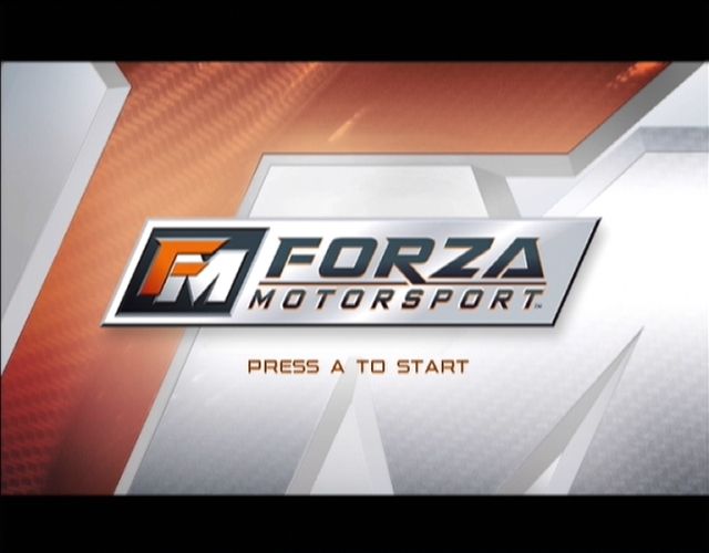 Forza Motorsport (Xbox) screenshot: The start screen