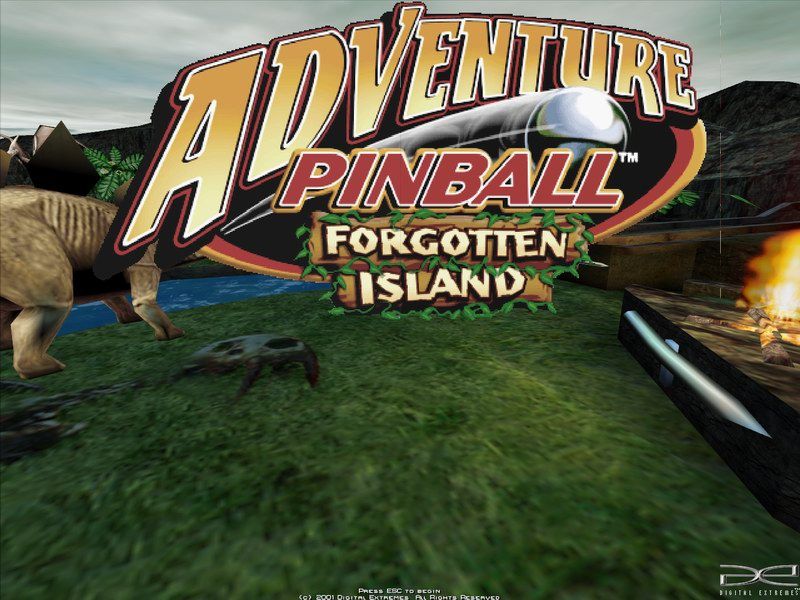 Adventure Pinball: Forgotten Island (Windows) screenshot: Title screen