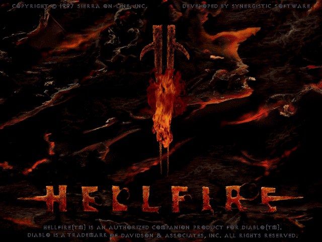 Hellfire (Windows) screenshot: Title screen