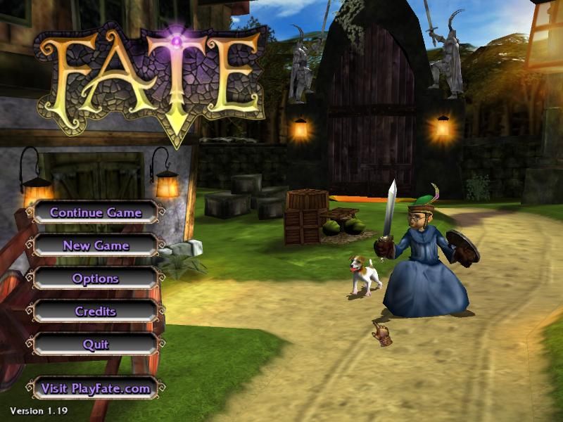 Fate (Windows) screenshot: Main menu