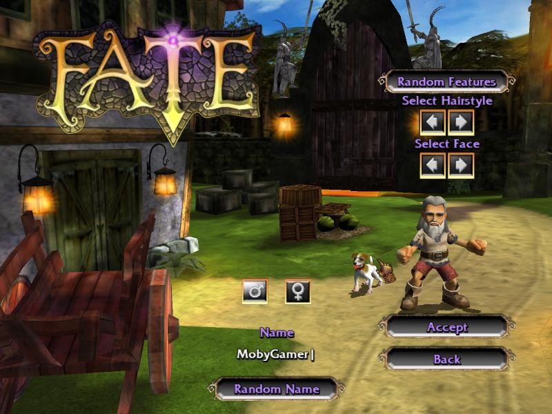 Fate (Windows) screenshot: Character creation
