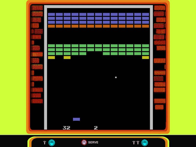 Atari Arcade Hits: Volume 1 (Windows) screenshot: Super Breakout