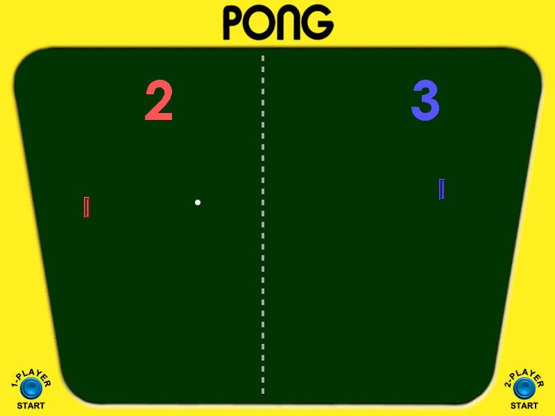 Atari Arcade Hits: Volume 1 (Windows) screenshot: Pong (enhanced)