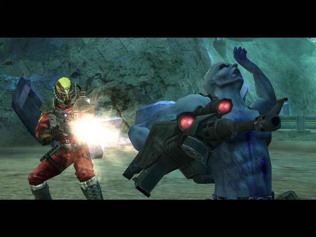 Rogue Trooper (Windows) screenshot: Gunnar was too slow for this Nort.