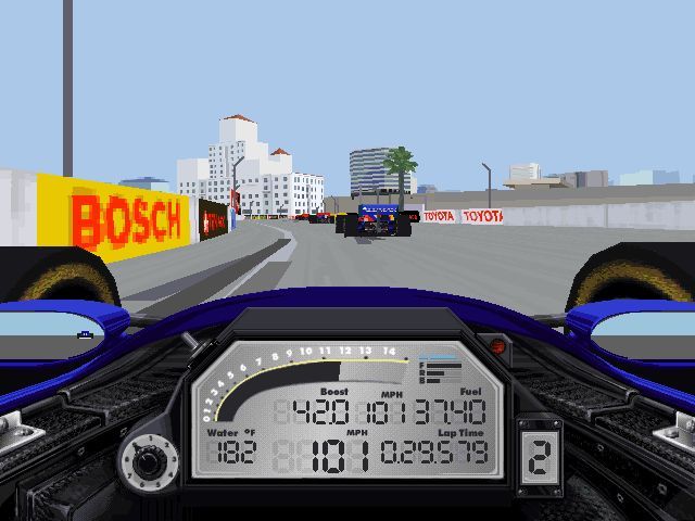 IndyCar Racing II (Windows) screenshot: Long Beach