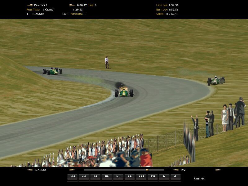 Grand Prix Legends (Windows) screenshot: ...and the engine goes BOOM