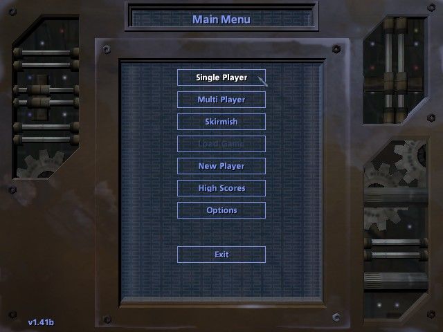 Steel Soldiers (Windows) screenshot: Main menu