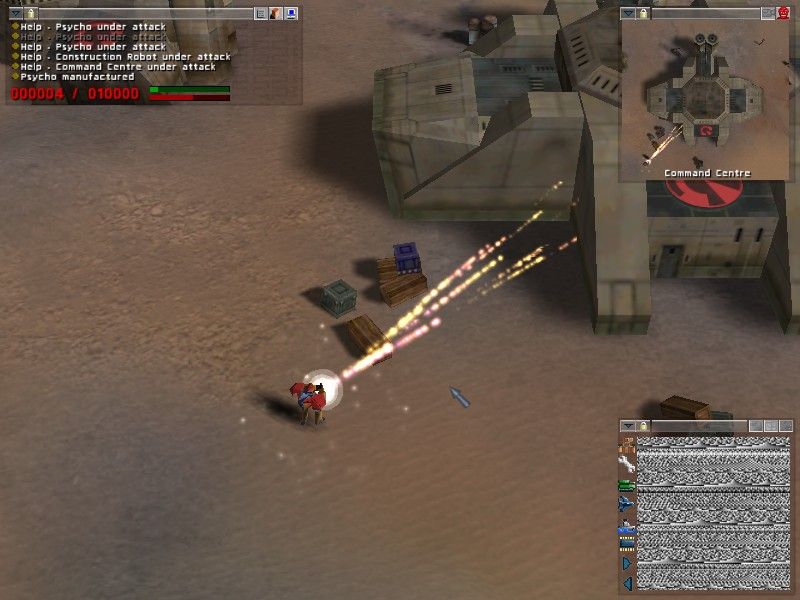 Steel Soldiers (Windows) screenshot: Repairing Command Centre
