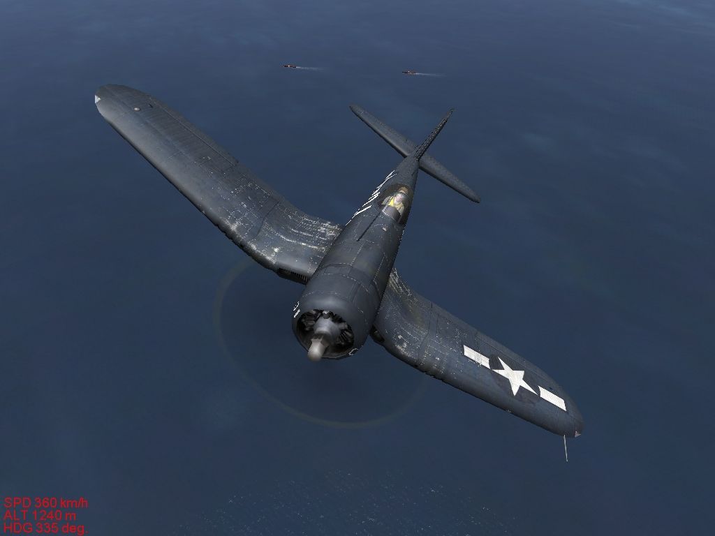 Pacific Fighters (Windows) screenshot: Vought F4U-1D Corsair