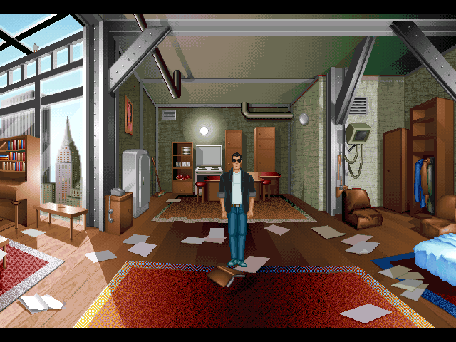 Hopkins FBI (Linux) screenshot: Hopkins' apartment.