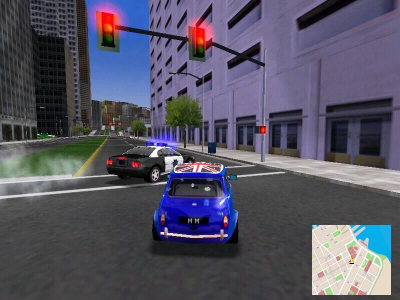 Midtown Madness 2 (Windows) screenshot: Road Block