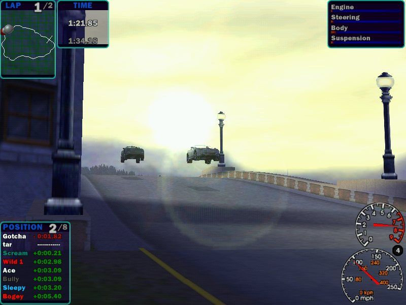 Need for Speed: High Stakes (Windows) screenshot: I will race till the sun comes down