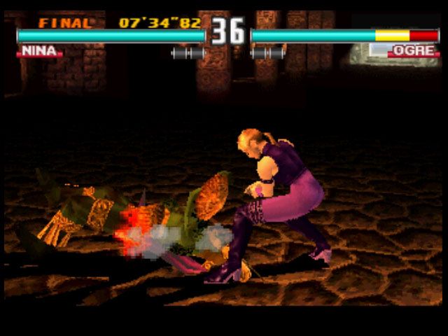 Tekken 3 (PlayStation) screenshot: Final boss Ogre in his first form.