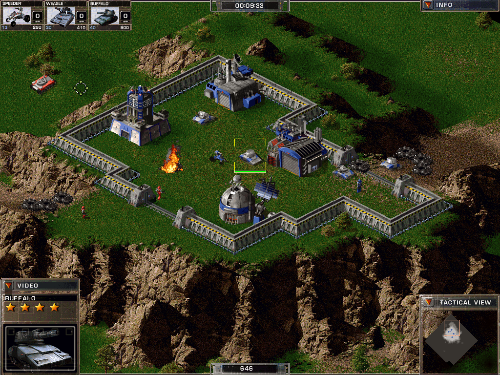 Mayday: Conflict Earth (Windows) screenshot: United Continents of America - defending my own base.
