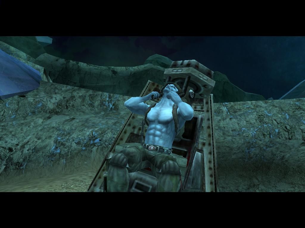Rogue Trooper (Windows) screenshot: Rogue landing on Nu Earth.