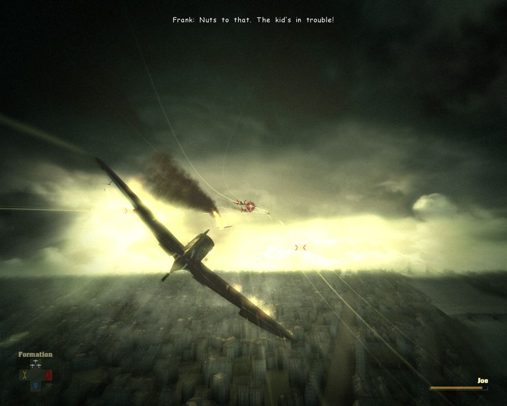 Blazing Angels: Squadrons of WWII (Windows) screenshot: Battle over London.
