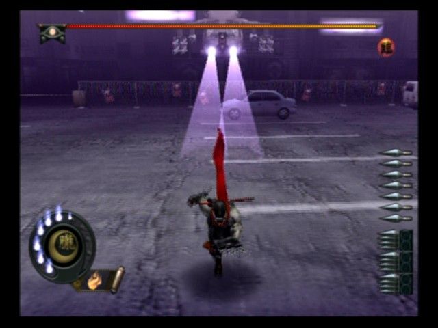 Shinobi (PlayStation 2) screenshot: Trying to get some breathing room
