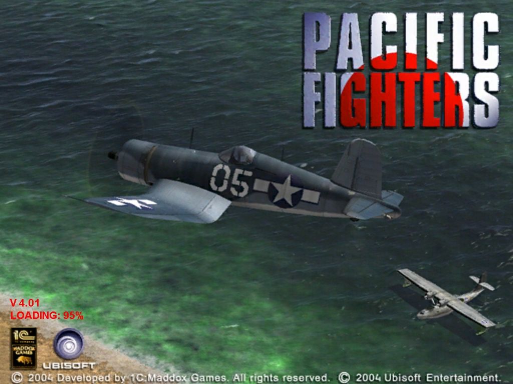 Pacific Fighters (Windows) screenshot: Title screen