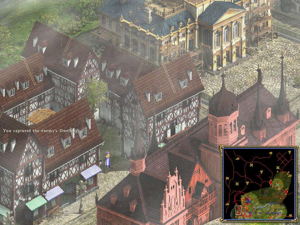 Cossacks II: Napoleonic Wars (Windows) screenshot: Cossacks 2's buildings really are to scale