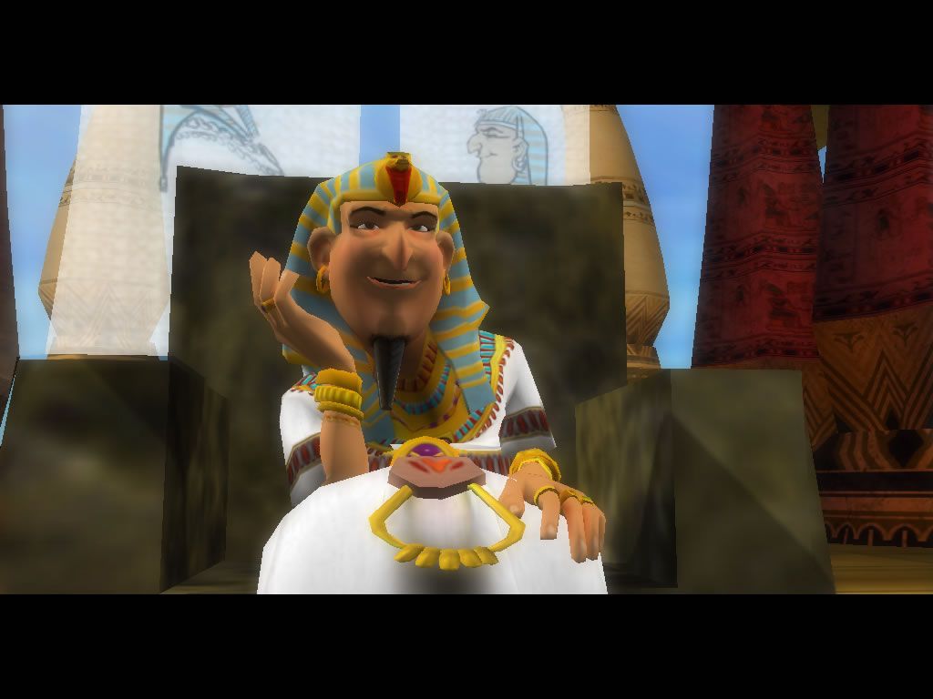 Ankh (Windows) screenshot: Meeting the pharaoh.