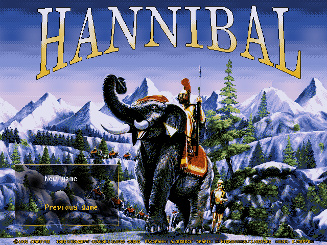 Hannibal (DOS) screenshot: Title Screen