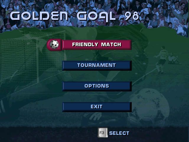 Alexi Lalas International Soccer (Windows) screenshot: Main menu