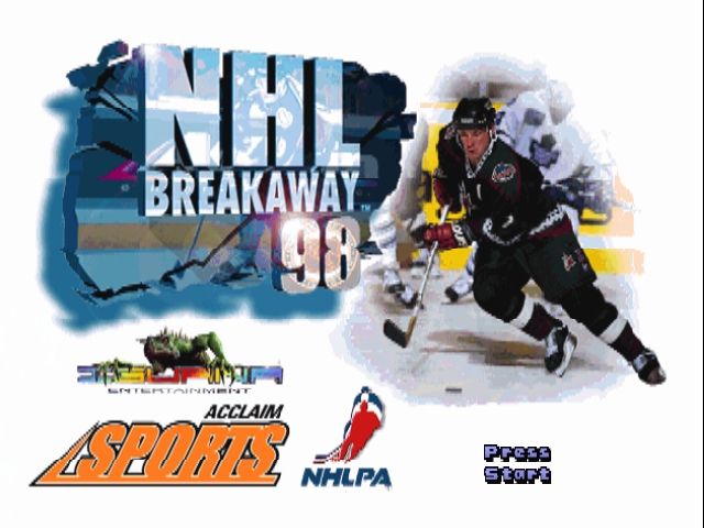NHL Breakaway 98 (Nintendo 64) screenshot: Title screen.